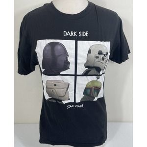 Star Wars Dark Side T-Shirt Sm Beatles Album Cover Darth Vader Boba Fett Retro